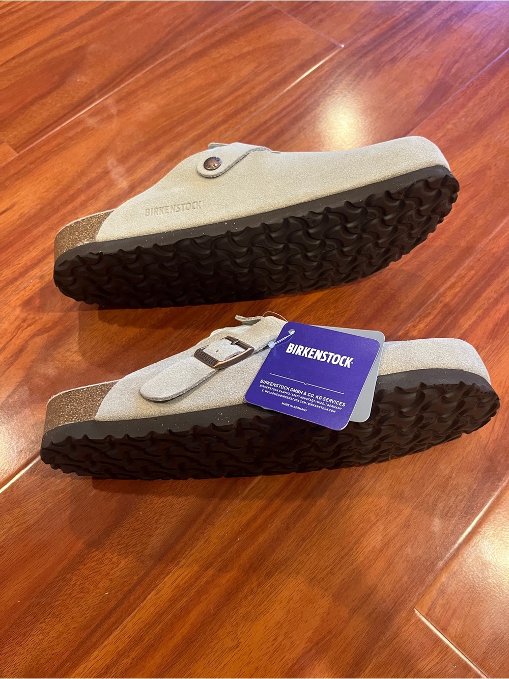Birkenstock Boston Soft Footbed Suede Clogs - Men’s Size EU 44 - Picture 5 of 6
